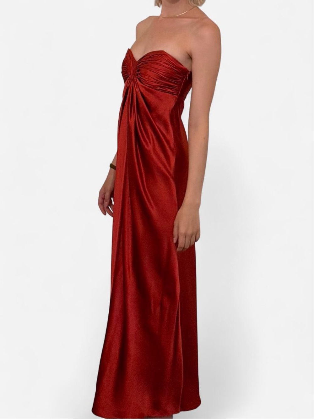Vintage Laundry by Design Silk 0P Red Evening Gown